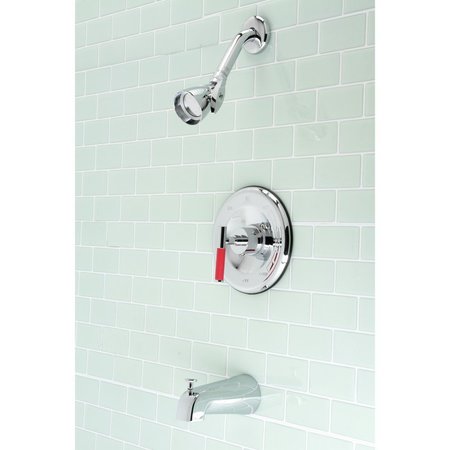 Kingston Brass KB6631CKL Single-Handle Tub and Shower Faucet, Polished Chrome KB6631CKL